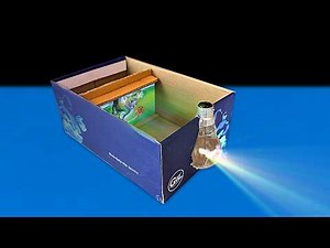 How to Make a Projector with a Light Bulb and Shoe Box | Easy Science Project
