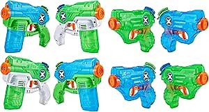 XShot Water Warfare Fast Fill (4 Pack Stealth Soaker) + (4 Pack Nano Blaster) Value Pack by ZURU Watergun, X Shot Water Toys, 8 Total, (Fills with Water in just 1 Second!)