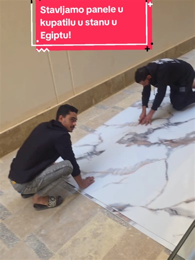 ‏Stavljamo panele u kupatilu u stanu u Egiptu!