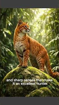 AFRICAN GOLDEN CAT: One of Africa's most mysterious and elusive wild cats #animals #wildlife
