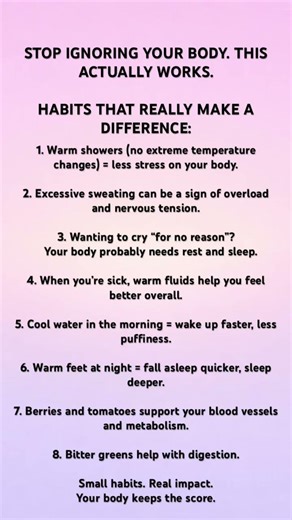 STOP IGNORING YOUR BODY. THIS ACTUALLY WORKS