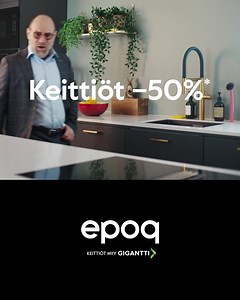 Suunnitteletko keittiöremonttia? Nyt Gigantista Epoq-keittiöt Black Friday hintaan -50%* | Gigantti