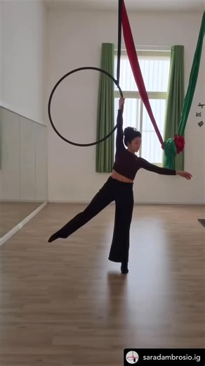 Aerial Hoop Tricks on Instagram: "⭐️ @saradambrosio.ig #aerialhooptricks"