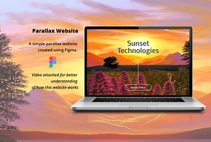 Simple PARALLAX WEBSITE - Heera Nasar