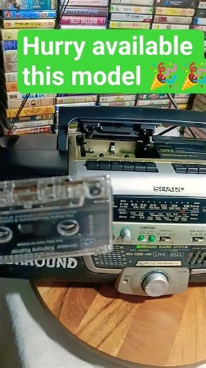 #English song playing boombox dual cassette recording SHARP wq790 Stereo #Song Viral #shortsviral