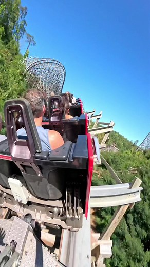 Riding the Lightning Rod at Dollywood