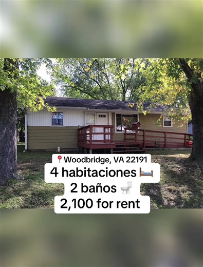 CASA EN RENTA 🏡 Ubicación ideal 📍 4 habitaciones 🛌 2 baños baños 🚽 -sala cocina, calefacción y más 📍Address➡️ 13515 Wood St #virginia #videoviralitiktok #renta #usa🇺🇸 #rental