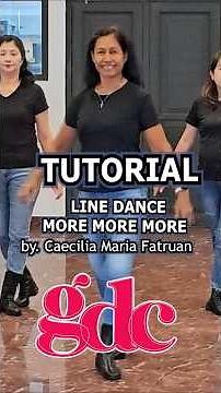 TUTORIAL : More More More Line Dance GDC Merauke PapSel #linedance #youtubeshorts