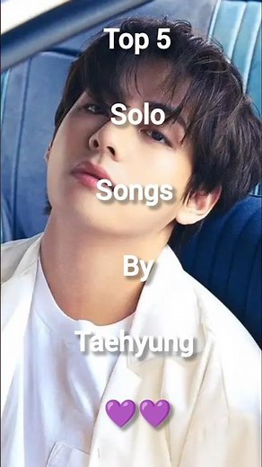 Top 5 solo songs by Taehyung 💜#v#thv#songs #trending #ytviral #ytshort #bts#btsarmy