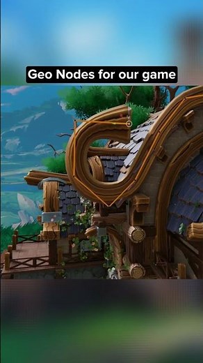 Stylized House – Geometry Nodes Workflow