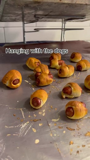 Delicious Golden-Brown Pastries Shaped Like Hot Dogs