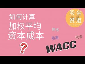 加权平均资本成本模型：(WACC) Weighted Average Cost of Capital