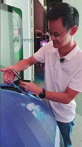 Flexible by design Perfectly fitted to the sphere #leddisplay #ledscreen #shorts #ledmodule #apexls