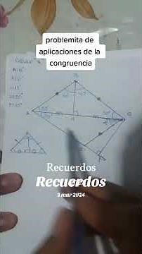 Solving a triangle congruence exercise while learning geometry