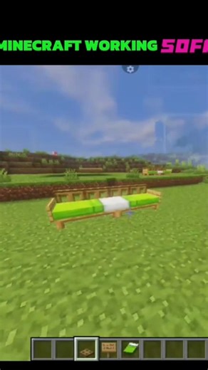 WORKING SOFA IN MINECRAFT ! #minecraft #minecraftip #gaming