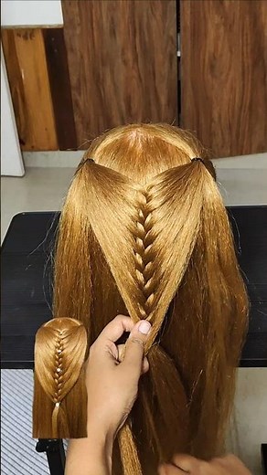 ✨ Easy braided hair tutorial for beginners#shorts
