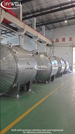 Large Industrial Vacuum Dryer | 2350L GMP Drying System by Hywell | High Capacity -0.099MPa