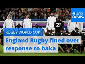 England Rugby fined over V-formation haka response to New Zealand All Blacks