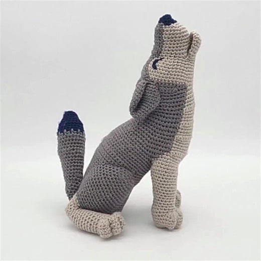 Wolf Crochet Pattern Amigurumi Howling Plush, Printable Pdf - Etsy
