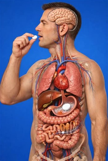 What happens inside your body when you eat PANANDOL TABLET 💊😱😋...3D MEDICAL FACTS. #healthcare #anatomy #ai #humanbody #medical