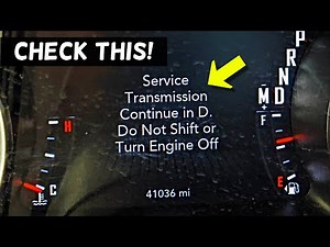 DODGE CHARGER SERVICE TRANSMISSION CONTINUE IN D, DO NOT SHIFT OR TURN ENGINE OFF WARNING