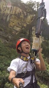 Take a 240-foot free fall on The Plunge swing in Danao Adventure Park in the Phillipines. | Insider Travel