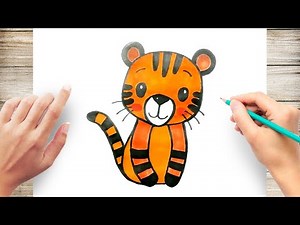 How to Draw Cute Baby Tiger