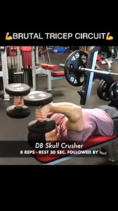 105K views · 1K reactions | FREE WEIGHT TRICEP - MUSCLE BUILDING...