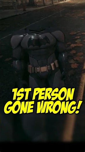 How 1st person works in Arkham Knight! #batman #legobatman #absolutebatman #shorts