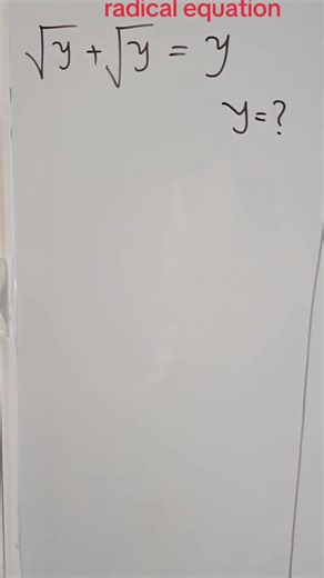 Problem Solving on radical Equation #mathstudents #fraction #mathteacher