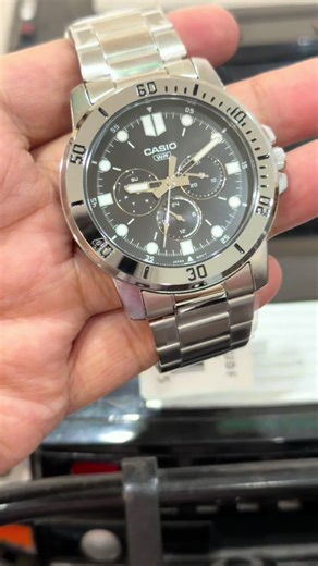 Chronograph for men black and silver dial❤️ #casio #timefirst @Kuya Mark Sa Kuwait @Ate Joy @TimeFirst Luxury