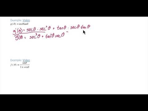 Intro to Trigonometric Derivatives