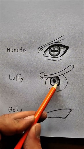 How to draw anime eyes, Tutorial ✨ #easy #art #drawing
