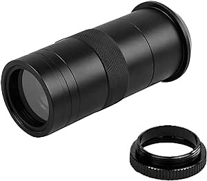 100X Microscope Lens for Raspberry Pi HQ Camera, Industrial Microscope Lens with C/CS Adapter for Industry Lab School Education for Raspi 4B 3B+ 3B 2B Zero W 0 WH for PI 4 3 2 1 Model B A+ B+