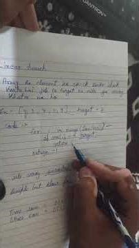 Linear Search Explained in 60 Seconds | DSA Quick Guide #dsa , #arrays , #patterns