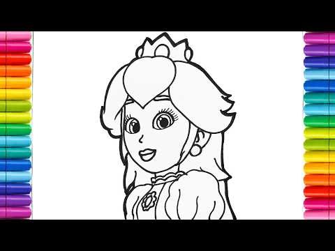 How to Draw Princess Peach from The Super Mario Galaxy Movie