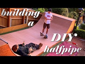 building a DIY halfpipe