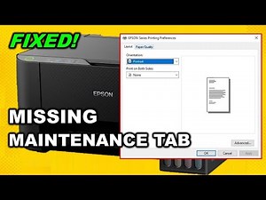 ✅FIX! Epson Printer Maintenance Tab Not Showing