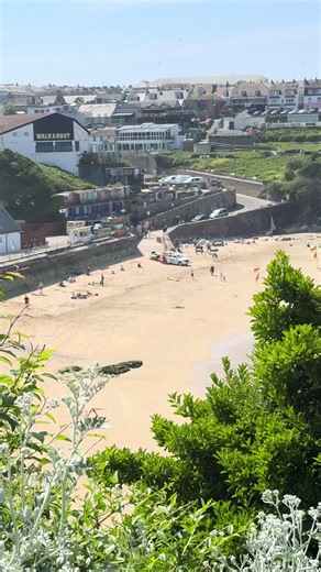 Towan Beach, Walkabout, SaltSheds view from the steps down to the beach , next to the house on the island. #Newquay