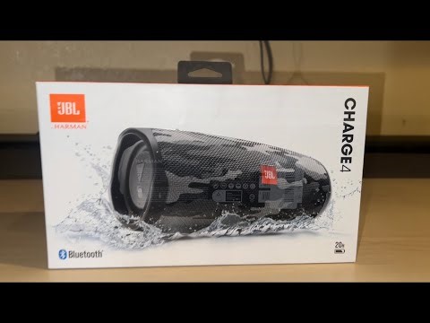 JBL CHARGE 4 bluetooth speaker camo black/white unboxing/ review