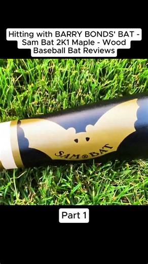 Hitting with BARRY BONDS' BAT - Sam Bat 2K1 Maple - Wood Baseball Bat Reviews