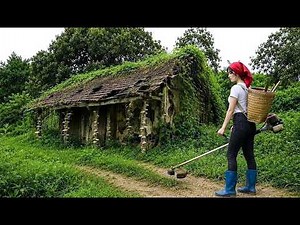 Abandoned Forest House Clean Up Restoration: She Rebuilt a Hidden Woodland Cabin from Complete Ruins