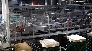 Beer factory interior with a lot of machines