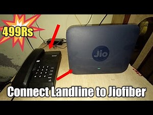 How to connect Landline in Jiofiber || Best landline in 499rs for jiofiber ||unboxing