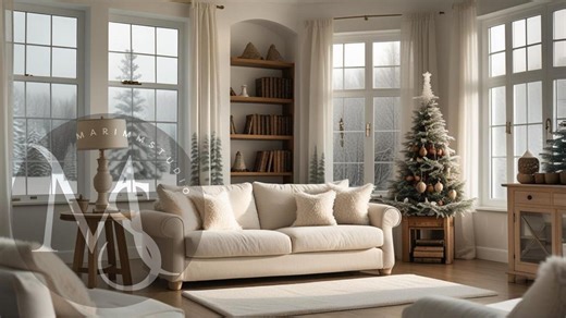 Winter Virtual Background for Zoom Meetings, Snowy Window Background for MS Teams Meetings, Virtual Office Snowy Cozy Cottage Backdrop - Etsy