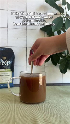 With half the caffeine of a regular cup of coffee, Middle Ground is all you need to beat the afternoon slump still sleep at night 🤎 Available at peets.com and @target.