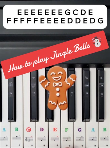 Jingle Bells easy piano tutorial #pianotutorial #pianomusic #christmas #newyear #jinglebells