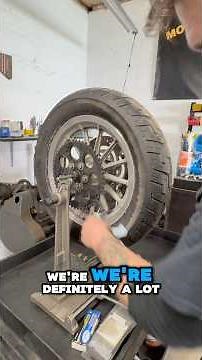 The EASY way to check balance on your motorcycle tire🔥 #rideorrot #motorcycle #techtalk #fyp