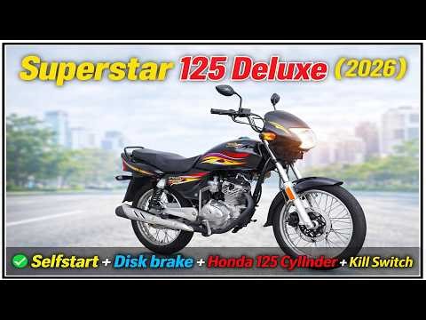 Super Star Deluxe SS 125 | Front Disc Brake | 2026 Model Bike @AhsanAutos-Official ​