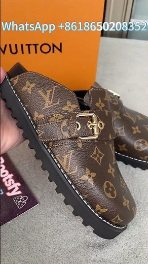 L-ouis V-uitton LV Cosy Flat Comfort Clog Shoes #louisvuitton #shoes #review